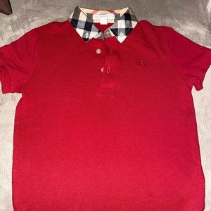 Boys Burberry Polo. Size 6 (snug fit).